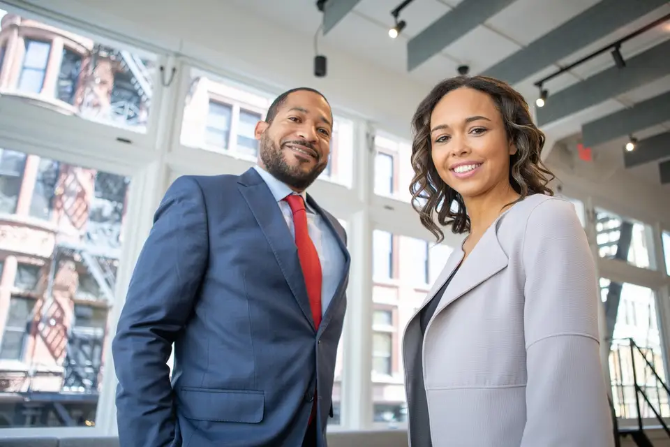 Business leaders in an office
